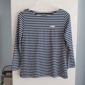 Vineyard Vines Womens Striped Sankaty Striped Nautical Top Size Small Blue White